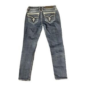 Rock Revival Women's Thick Stitch Jeans Dee Skinny‎  Size 26 Thick Stitch